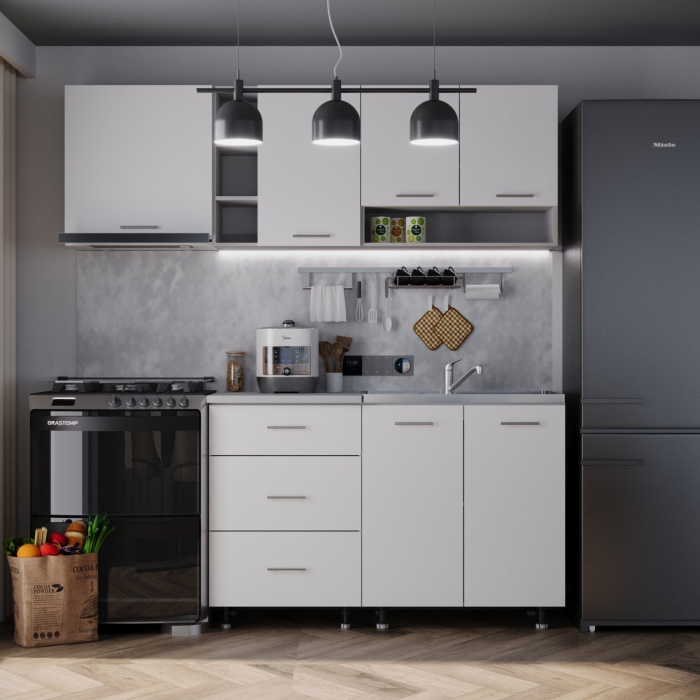 Bucatarie Sena 2.0 m Alb [1]