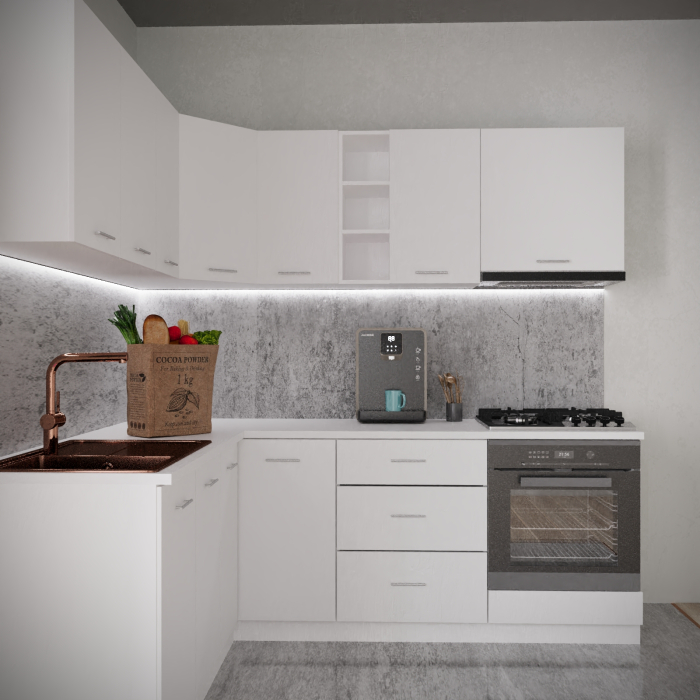 Bucatarie Sena Colt 1.8m x 2.2 m Alb [2]