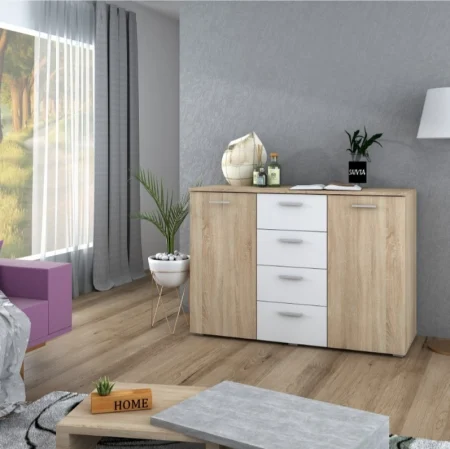 Comoda Lileya Sonoma&Alb [1]