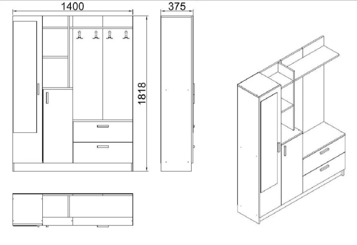 Cuier Chanel Alb [6]