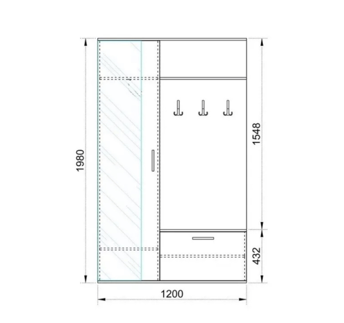 Cuier Ofelia Alb&sonoma [2]