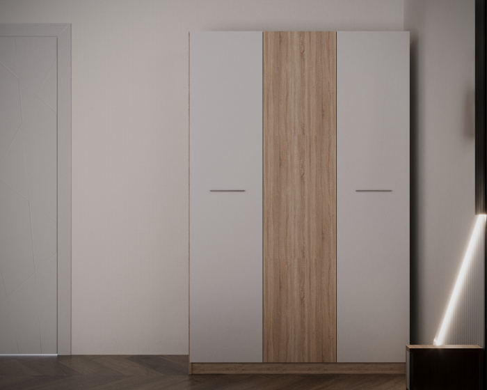 Dormitor Adria Tapitat 3 Usi Sonoma&Alb [3]