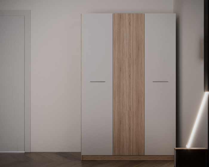 Dormitor Adria Tapitat 3 Usi Sonoma&Alb [3]