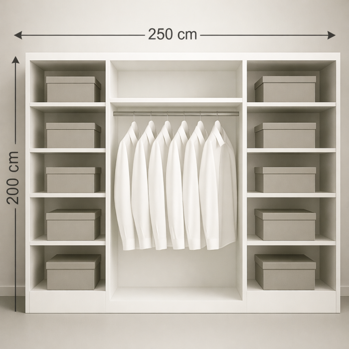 Dormitor  AURORA set cu dulap din MDF LUCIOS 250 X200 [6]