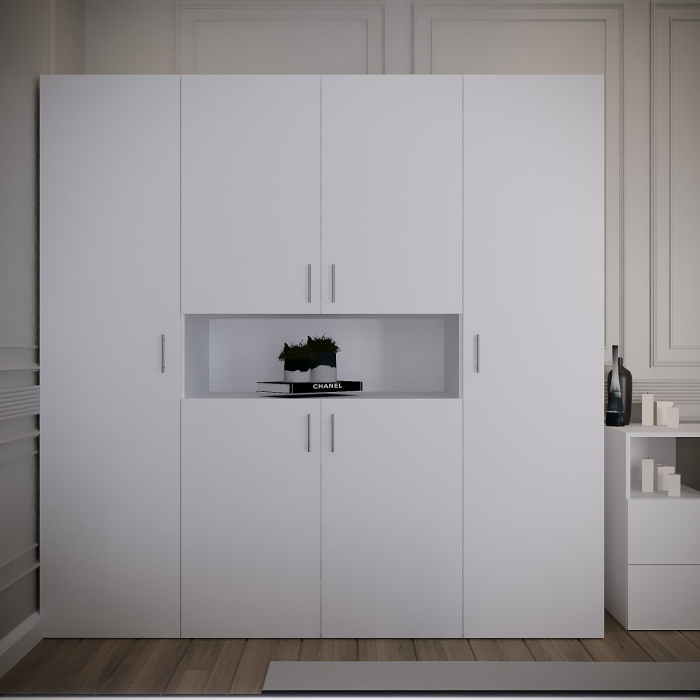 Dormitor Montana Tapitat Alb 4 Usi [4]