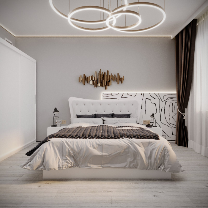 Dormitor Vista Tapitat 2 Usi Alb [4]