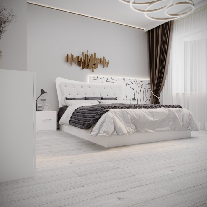 Dormitor Vista Tapitat 2 usi cu Oglinda [2]