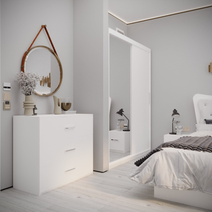 Dormitor Vista Tapitat 2 usi cu Oglinda [4]