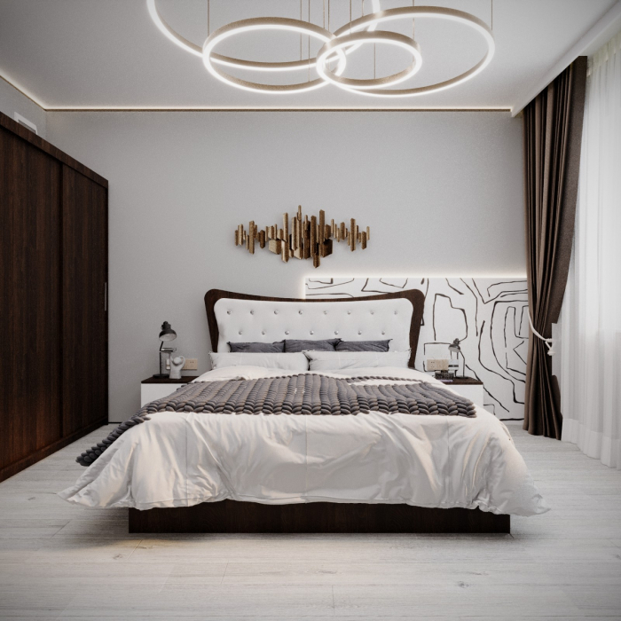 Dormitor Vista Tapitat 2 Usi Wenge [3]