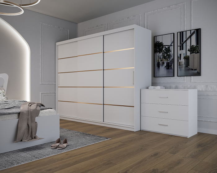 Dormitor Vista Tapitat Alb Dressing 3 usi 250x200 [5]