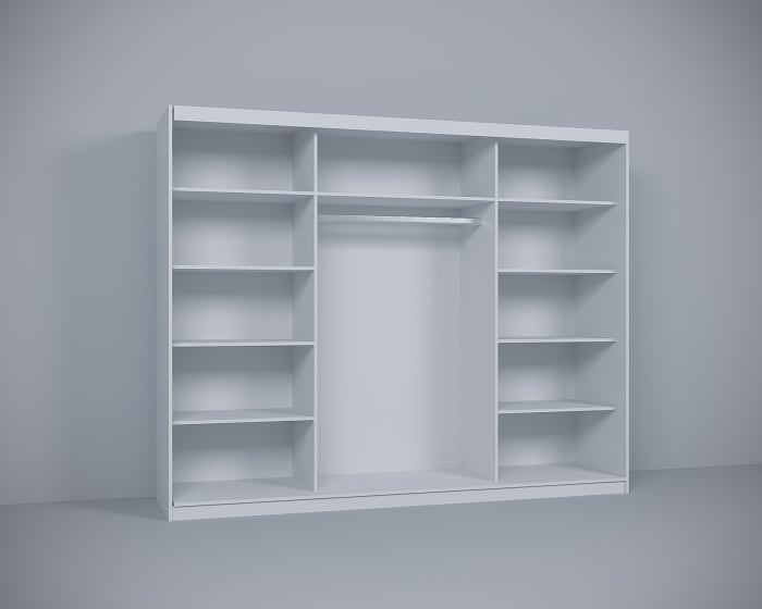 Dormitor Vista Tapitat Alb&Sonoma Dressing 3 usi 250x200 [6]