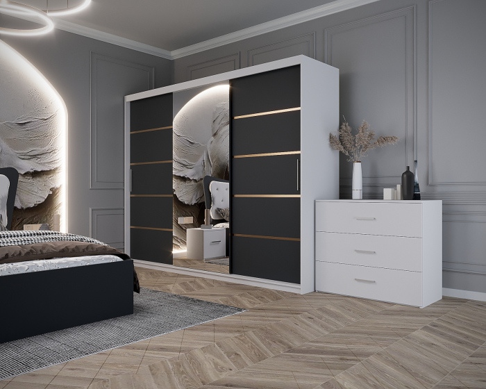 Dormitor Vista Tapitat Dressing 3 usi 250x200 [2]