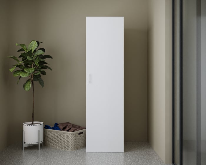 Dulap depozitare baie 54 x 194 x 54 cm Alb [2]