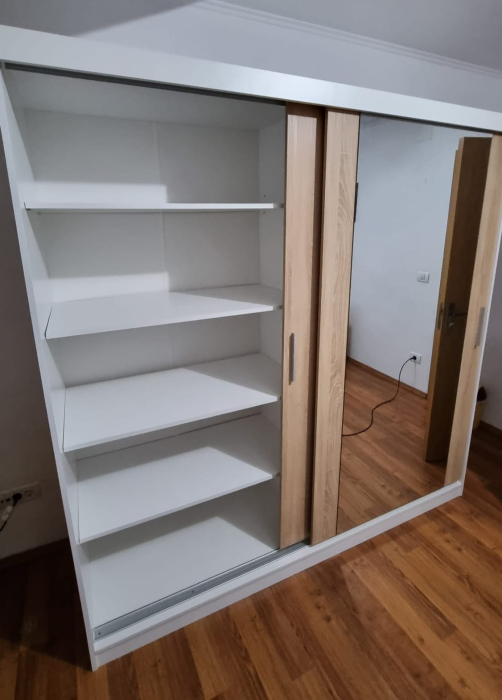 Dulap Venus Space 150x200 cu Oglinda Alb&Sonoma [5]