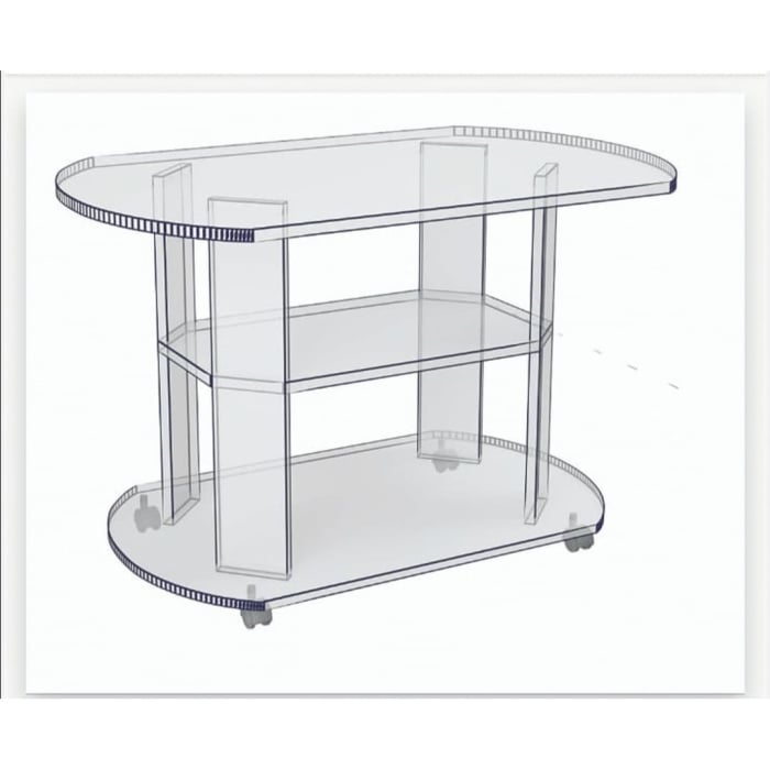 Masa cafea, Ideal Mobila, culoare wenge, 84x58x54 cm [2]