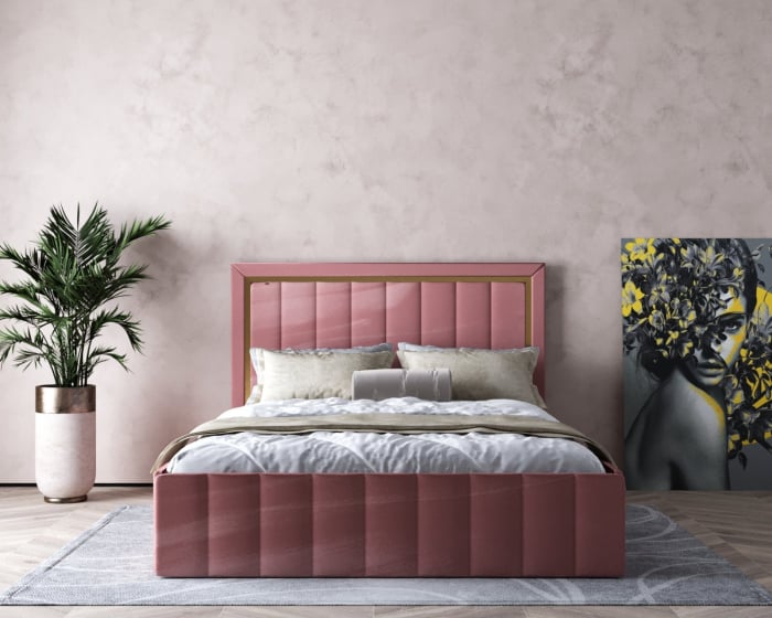 Pat Elegance Tapitat Roz 180x200 [5]