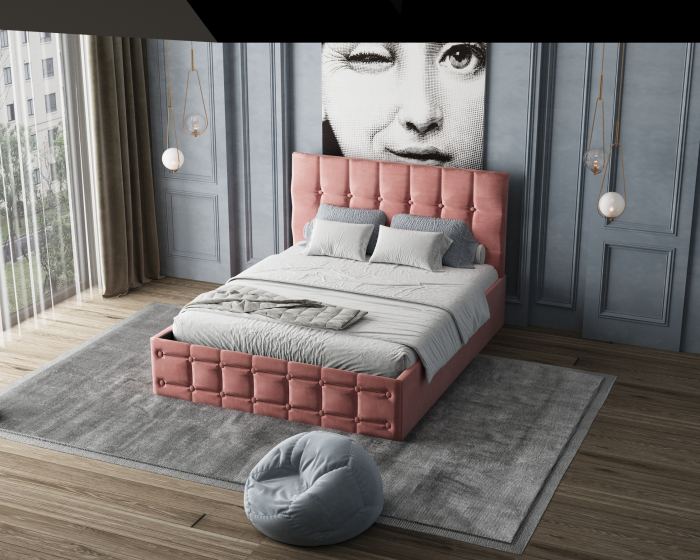 Pat Regal Tapitat Roz 180x200 [4]