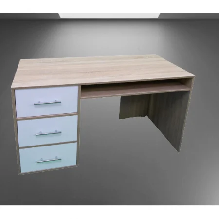 Birou Calculator, Sonoma/ Alb, grosime 1.6 cm, 85x120x60 cm [3]