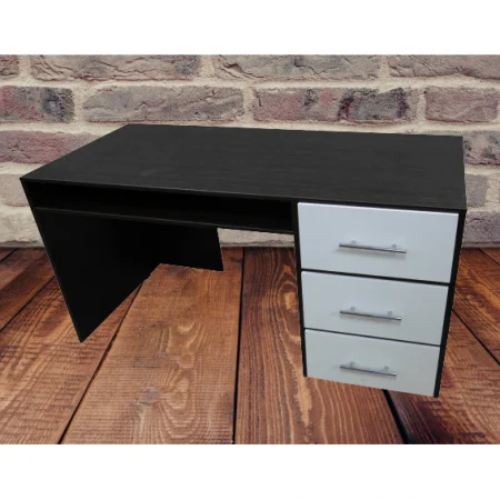 Birouri - Birou Calculator, Wenge/Alb, 85x120x60 cm
