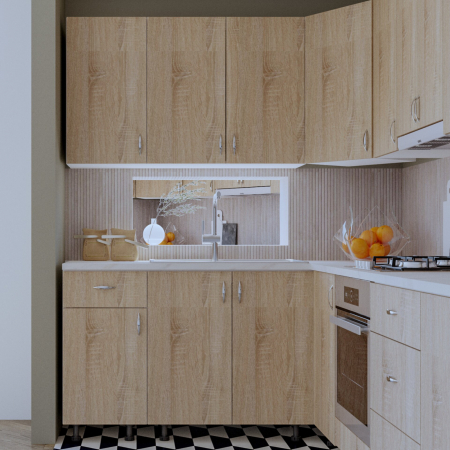 Bucatarie Andreea Colt Sonoma&Alb [2]