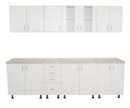 Bucatarie Boston 2.6m Alb [2]