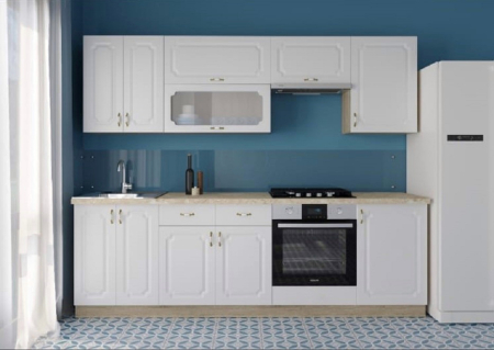 Bucatarie Dona, Alb/Sonoma,MDF, 250 x 60 x 200 cm [1]
