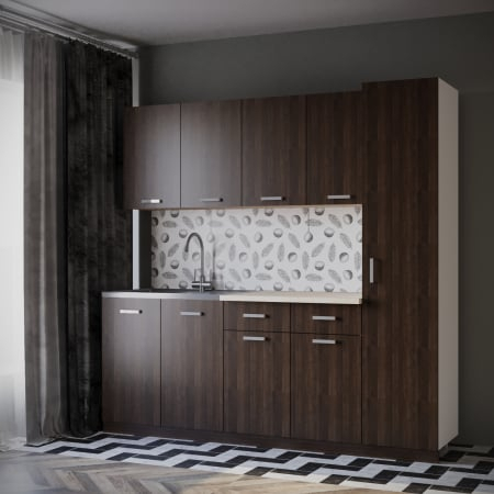 Mobila Bucatarie - Bucatarie Eliza 2m Wenge&Alb