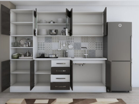 Bucatarie Karina 2.2m Wenge&Alb [3]