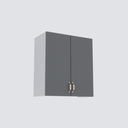 Bucatarie Opera MDF 2.6m Alb&Gri Cenusiu [5]