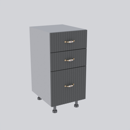 Bucatarie Opera MDF 2.6m Alb&Gri Cenusiu [8]