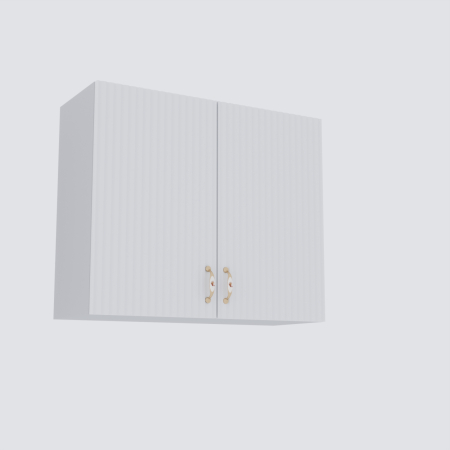 Bucatarie Opera MDF 2.6m Alb&Gri Cenusiu [3]