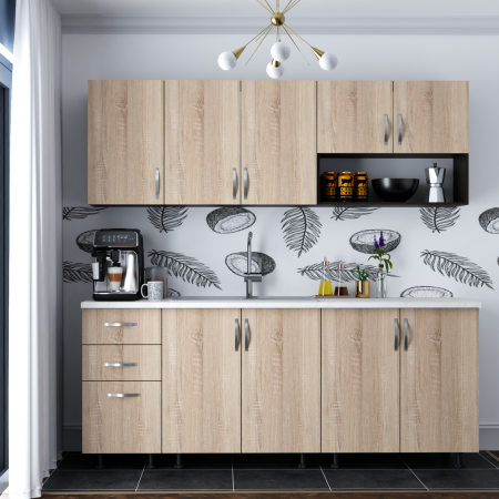 Mobila Bucatarie - Bucatarie Selena Wenge&Sonoma 2m