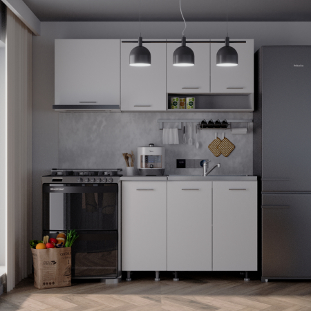 Mobila Bucatarie - Bucatarie Sena 1.8 m Alb