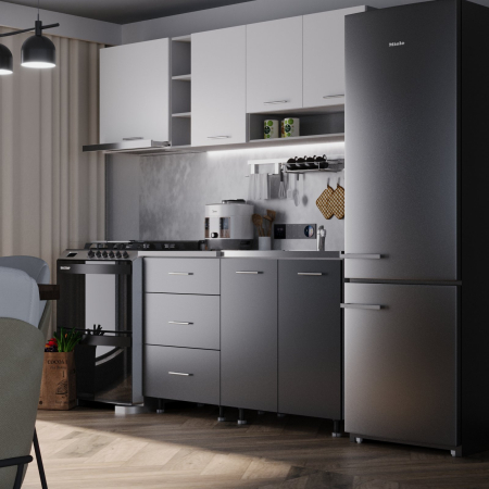 Bucatarie Sena 2.0 m Antracit&Alb [1]