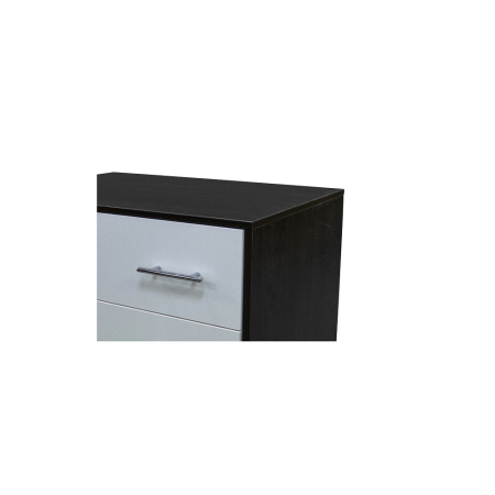 Comoda 3 sertare, Wenge/Alb, 80x45x70 cm [4]