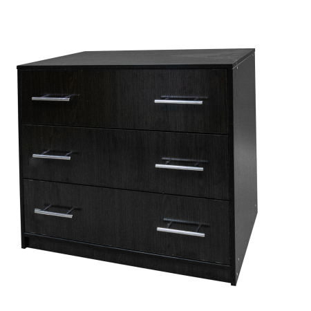Comoda 3 sertare, Wenge, grosime 1.6 cm, 80x45x70 cm [1]