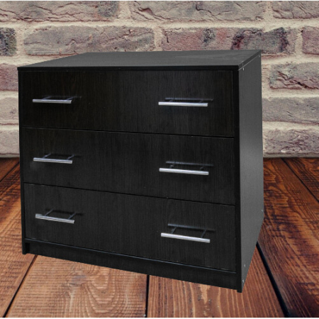 Comoda 3 sertare, Wenge, grosime 1.6 cm, 80x45x70 cm [4]