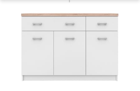 Comode Living / Sufragerie - Comoda Lucia Sonoma&Alb