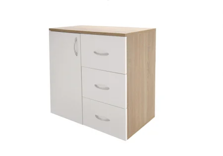 Comode Living / Sufragerie - Comoda SR-04 Sonoma&Alb