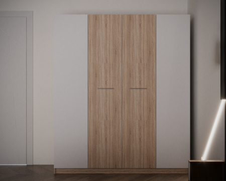 Dormitor Adria Tapitat 4 Usi Sonoma&Alb [2]