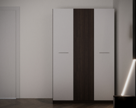 Dormitor Adria  Tapitat 3 Usi Wenge&Alb [2]