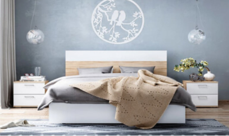 Dormitor Dante Sonoma&Alb [1]