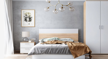 Seturi Dormitor - Dormitor Dante Sonoma&Alb