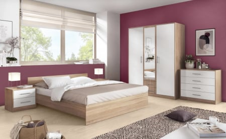 Mobila Dormitor - Dormitor Gabriel Sonoma&Alb