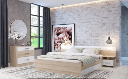 Dormitor Lesi Sonoma&Alb [1]