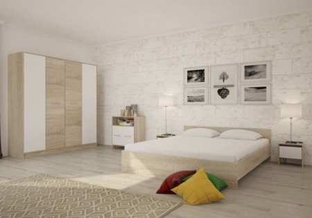 Seturi Dormitor - Dormitor Luca Sonoma&Alb