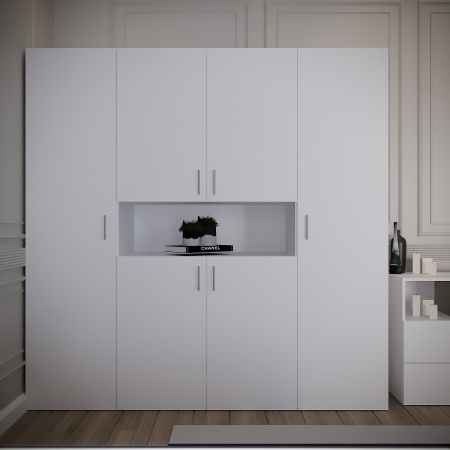 Dormitor Montana Tapitat Alb 4 Usi [3]