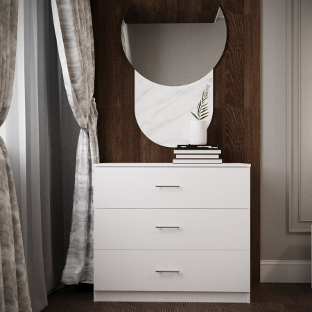 Dormitor Nemira Alb&Wenge Tapitat 4 Usi [2]