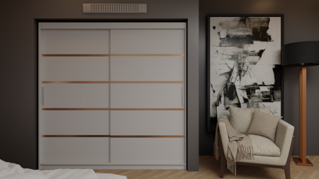 Dormitor Queen Pat Tapitat Dressing 200x200 Alb [2]