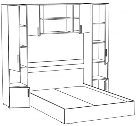 Dormitor Tineret Cindy Wenge&Sonoma [1]